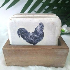 CHAD BARRETT CUSTOM ART COASTER SET